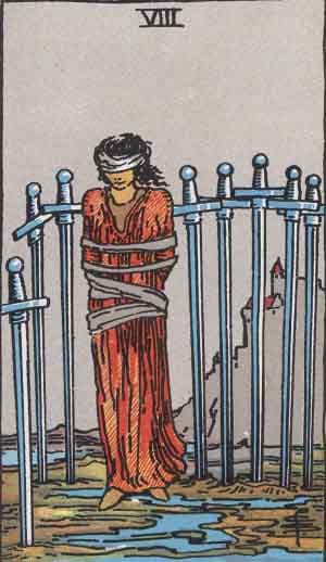 Eight of Swords tarot card meaning
