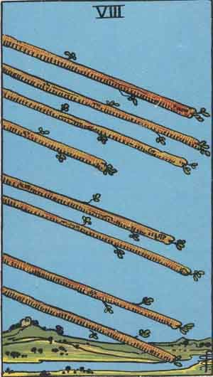 Eight of Wands tarot card meaning