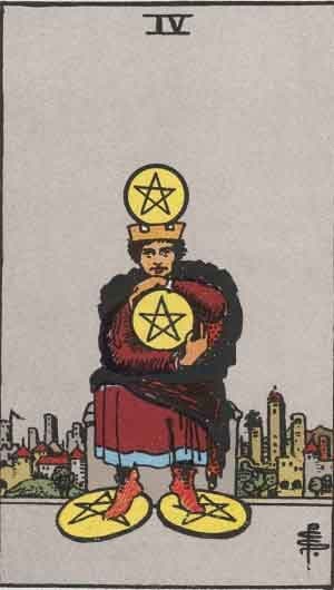 Four of Pentacles tarot card meaning