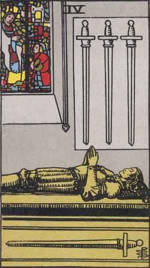 Four of Swords tarot card meaning