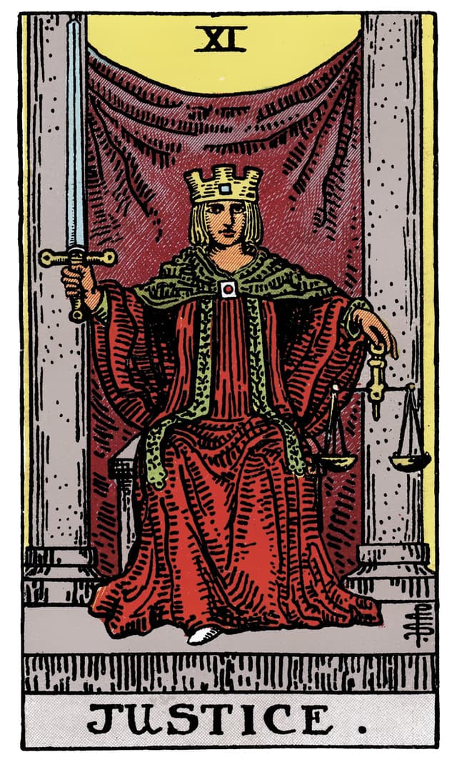 Justice tarot card meaning