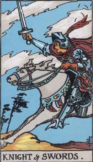Knight of Swords tarot card meaning